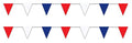 Indoor Outdoor Patriotic Pennant Banner 120ft USA Flag Decorations