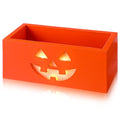 Sintuff Halloween Candy Bowl Large Grimace Pumpkin Wooden Serving Dish - Festive Decor