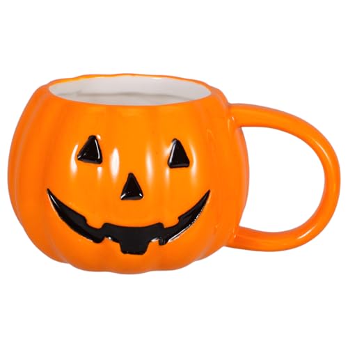 Halloween Pumpkin Mug 12 Oz Ceramic Coffee Cup - Festive Fall Drinkware