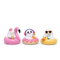 Halloween Ghost Figurines Set - Cute Pool Theme Decor for Fall & Halloween