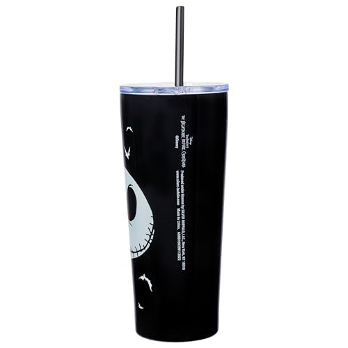 Nightmare Before Christmas 22oz Double Walled Tumbler with Straw - Seriously Spooky