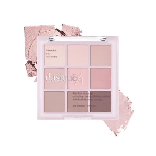Dasique Shadow Palette #13 Cool Blending - 9 Matte Eye Shadow Colors for Natural & Creative Looks