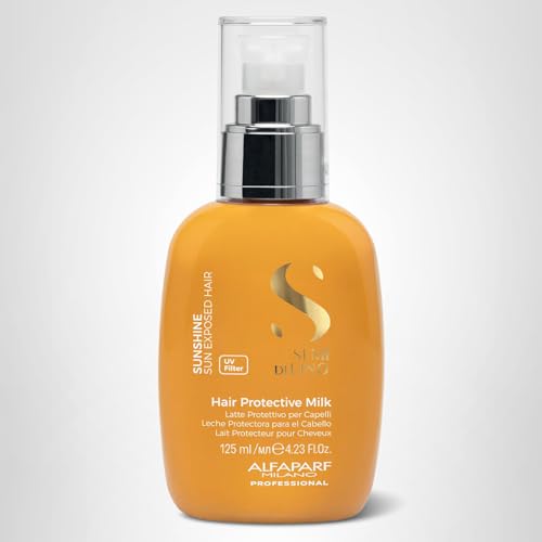 ALFAPARF MILANO Semi di Lino Sunshine Protective Hair Milk - Leave-in Treatment with UV filter - Moisturizing Treatment for Sun Exposed Hair - Hair Detangler - For Soft, Shiny, Lightweight Hair