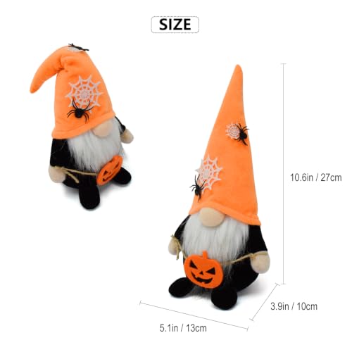 Halloween Gnome Decoration Plush Pumpkin Spider Scandinavian Nisse Figurine