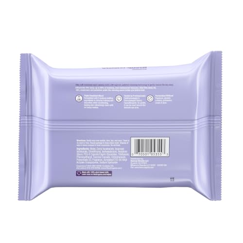Neutrogena Night Calming Makeup Remover Wipes - 25 Count, Gentle & Relaxing