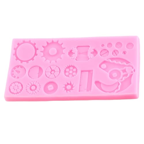 Steampunk Gear Fondant Silicone Mold - Cake Decoration, Soap & Craft - Style B