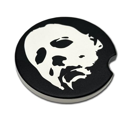 Michael Myers Car Coasters Set of 2 - Halloween Ceramic Absorbent Drink Coasters