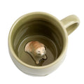 Dog Ceramic Mug with Hidden 3D Animal Inside - Sage Green Labrador Variation