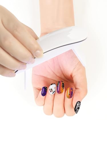 Halloween Cured Gel Nail Polish Strips - Full Wrap Nail Art Stickers - Variation A