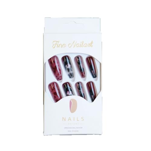 Halloween Press On Nails Long Square Fake Nails Horror Blood Ghost Design - Variation of THIS listing Hallowen / Style-28
