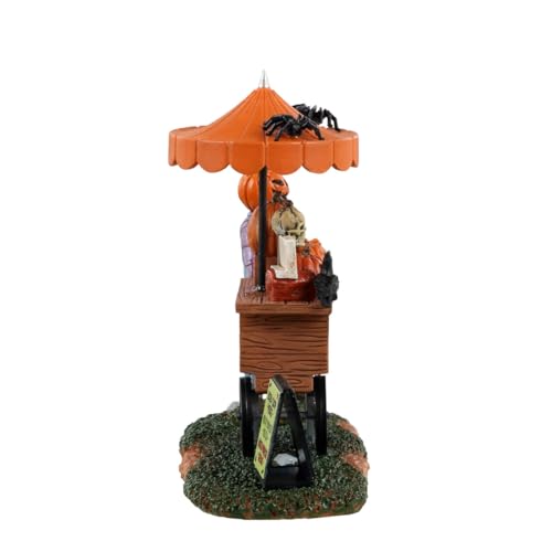 Lemax Pumpkin Patch Vendor Figurine - Halloween Village Decor, Gray, 4.1 Inches