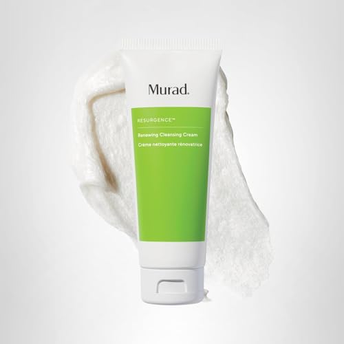 Murad Renewing Cleansing Cream - Anti-Aging, Cleansing Cream Face Wash - Lactic Acid and Antioxidant Vitamin-E Face Cleanser for Tightening, 5 Fl Oz