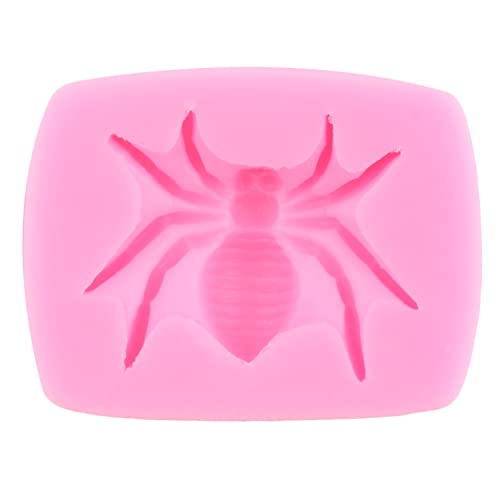 Halloween Spider Web & Bat Silicone Mold Set - Style E, 4-Piece Cake Decorating Molds