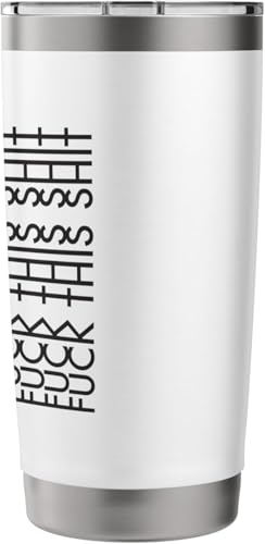 White 20 Oz Stainless Steel Hidden Message Tumbler - Personalized Gift for Coworker