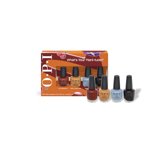 OPI Nail Lacquer Mini Gift Set - 4 Shades Fall Collection, Creme & Shimmer