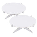 Everforyou 12-Inch White Cardboard Cake Stand for Parties - 2 Pack - Variation 2