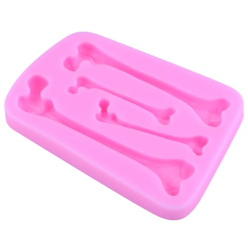 Halloween Skeleton Skull Bone Silicone Mold Set of 4 - Cake and Craft Decorations G