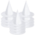 White Witch Hat Set for Halloween - 12 Costume Props for Cosplay & Decorations