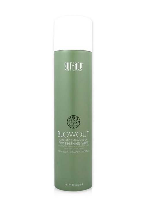 SURFACE Hair Blowout Firm Hair Spray for Women and Men, 8.8oz - Heat Protecting, Volumizing, Lychee and Maracuja Oil - Premium Blowout Hair Products for Styling