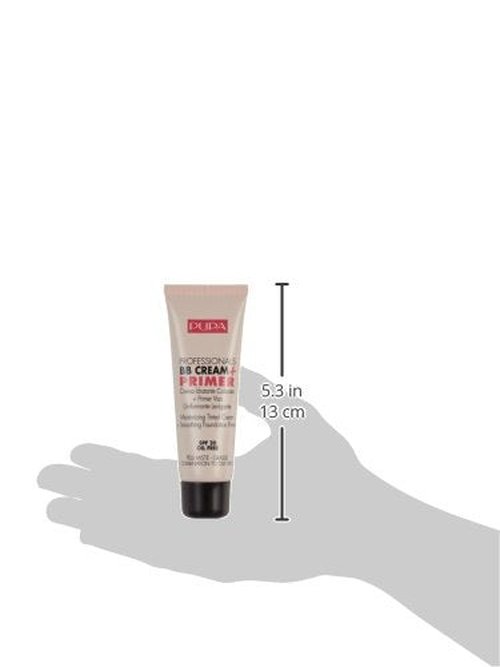 PUPA Professionals BB Cream + Primer For Combination to Oil Skin. SPF20. Oil Free (002 Sand)
