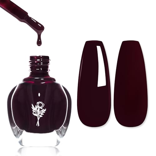 COSMOO Wicked Cherry Red Quick Dry Nail Polish - Chip Resistant, Vegan 12ml