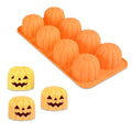 Halloween Pumpkin Silicone Chocolate Mold with Ghost Design - Style 3