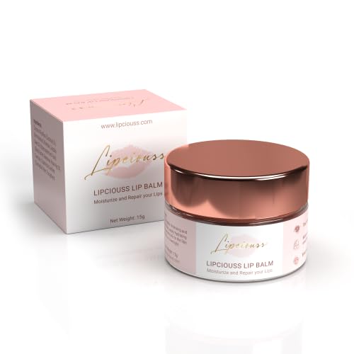 Skiennix Lip Balm - Hydrating Coconut Oil & Beeswax Formula for Overnight Moisture