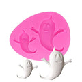 Ghost Shape Silicone Mold for Halloween Cake Decorating Chocolate Candy Baking