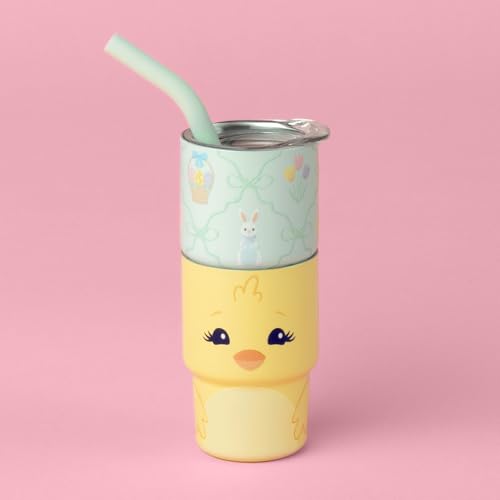 Insulated 2oz Swig Shots Tumbler with Straw - Spring Chick Design