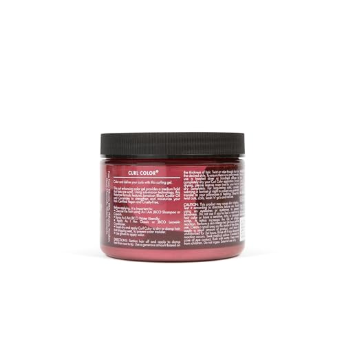 Temporary Color & Curl Gel - Burgundy - 6 oz - Medium Hold, Vegan & Cruelty-Free