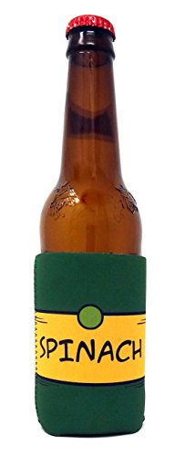 Spinach Collapsible Neoprene Can Cooler - Drink Sleeve for 12oz & 16oz Cans - Funny Guy Mugs