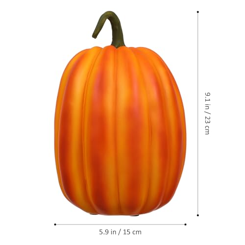 Halloween Resin Pumpkin Decoration - Fall Autumn Faux Pumpkin for Indoor Outdoor Use