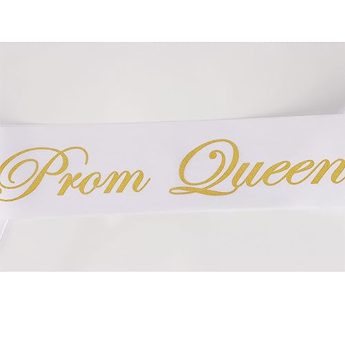 Prom Queen & King Sash Set - Elegant Satin Decorations for Prom & Homecoming