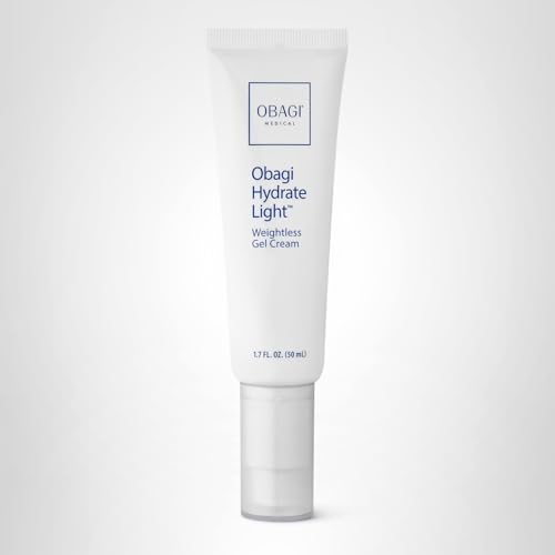 Obagi Hydrate Light Weightless Gel Cream – Lightweight Moisturizer for 24 Hour Hydration – Oil Free, Hypoallergenic & Suitable for All Skin Types – 1.7 oz