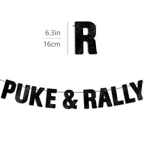 Pre-Strung Black Glitter Banner for Birthday, Halloween & Party Decor