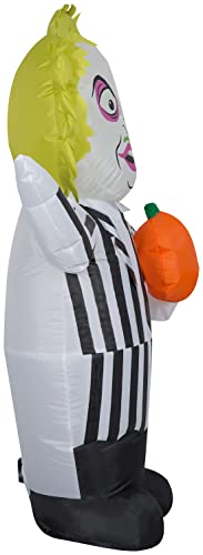 3.5 Ft Lighted Halloween Inflatable Beetlejuice Yard Decoration Outdoor Decor