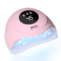 Pink UV LED Nail Lamp 72W for Gel Polish with 24 Beads & Auto Sensor