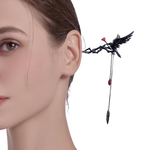 Goth Style Crow Hairpin for Women Long Hair Accessory - M3361 Variation of THIS listing