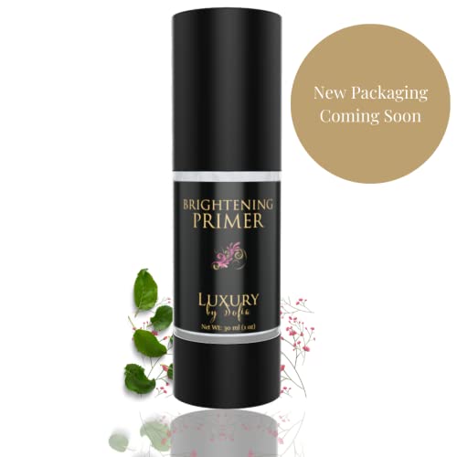 Organic Face Primer Makeup - Hydrating Primer for Smooth, Flawless Makeup Application | Best Primer for Dry, Aging, and Sensitive Skin | Aloe, Green Tea, Vitamins C&E | Silicone Free
