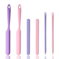 6 Pcs Silicone Wax Spatula Set for Hair Removal & Beauty - Reusable Scrapers
