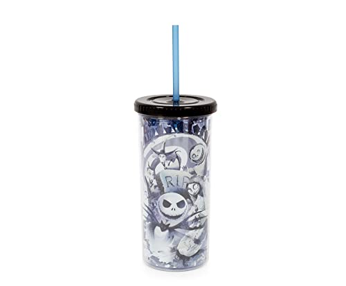 The Nightmare Before Christmas Carnival Cup with Reusable Straw, Leakproof Lid, 20oz