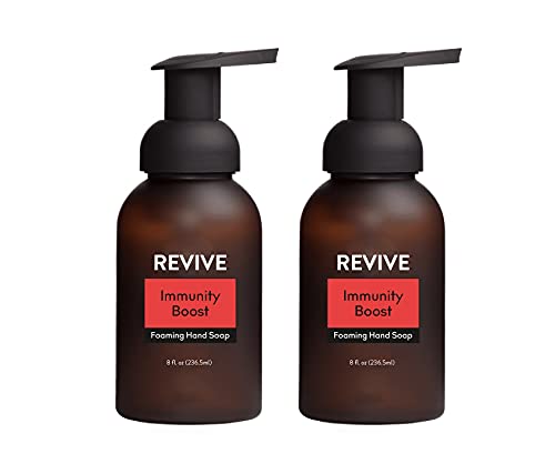 Immunity Boost Foaming Hand Soap 2 Pack by Revive Essential Oils - 100% Pure Therapeutic Grade, For Diffuser, Humidifier, Massage, Aromatherapy, Skin & Hair Care
