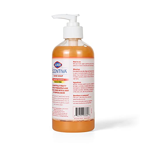 Clorox Scentiva Liquid Hand Soap Hawaiian Sunshine 14 Fl Oz - Moisturizing & Germs