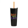 Halloween Witch Candy Insulated 24 Oz Tumbler with Straw - Fall Decor