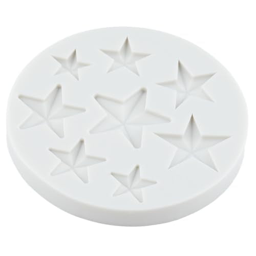 Rainbow Cloud Silicone Mold Set of 4 - Star, Balloon, Bow, Cloud for Cake Decorating - Style B