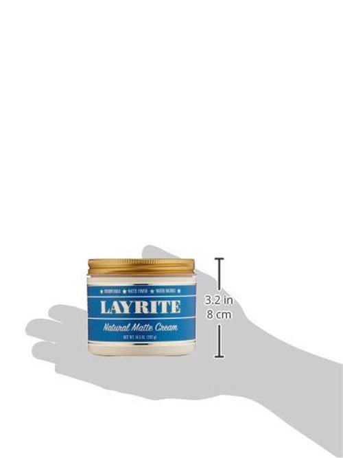 Layrite Natural Matte Cream - 10.5 Oz | Achieve Effortless Style with a Non-Greasy Finish