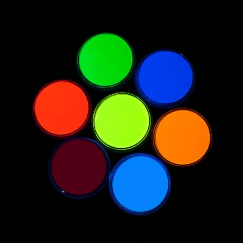 Face Paint Neon White - Water-Based Body & Face Makeup for Kids & Adults, 30g Split Cake