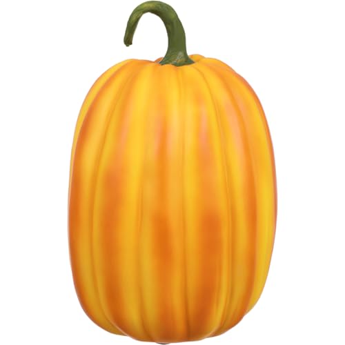 Artificial Pumpkin Decoration - Realistic Resin Fall Halloween Thanksgiving Ornament 23x15cm