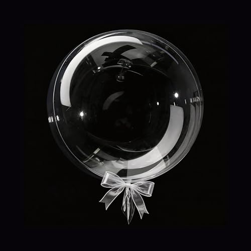 16 Inch Bubble Balloons Set - 25 Pack Party Decorations - Odorless & Durable