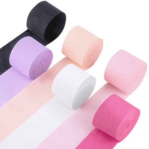 Pastel Halloween Crepe Paper Streamers - Pink Halloween Decoration Set